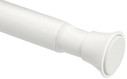 AmazonBasics Tension Shower Curtain Rod, 54-90, Chrome