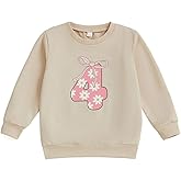YOKJZJD Toddler Baby Girl 1st 2nd 3rd 4th 5th Birthday Outfit Bow Floral Sweatshirt Long Sleeve T-Shirt Tops Fall Clothes
