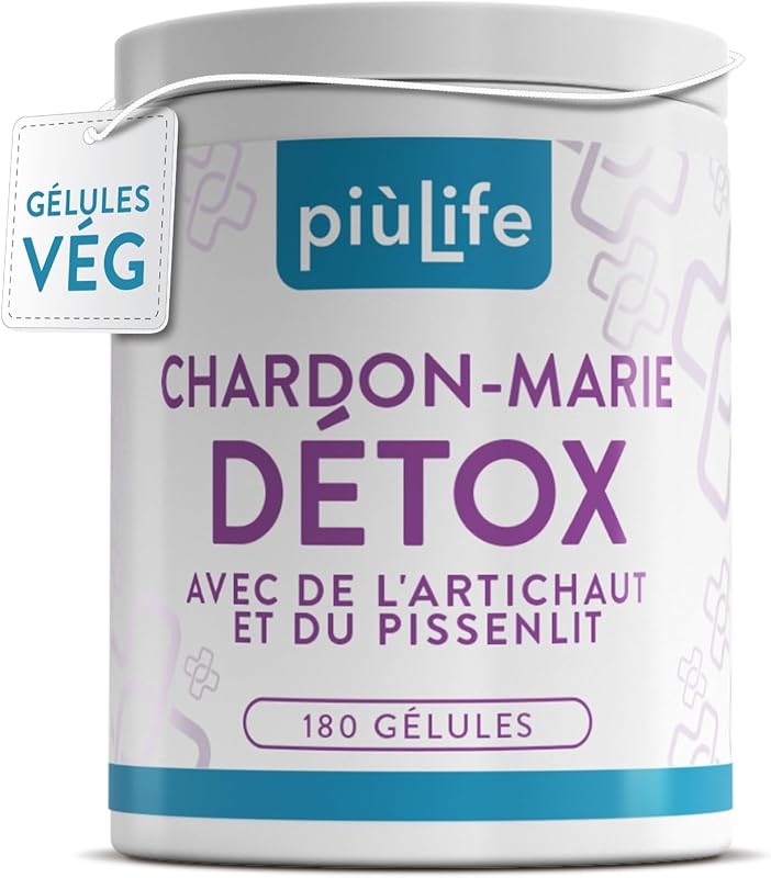 Chardon Marie Extra Fort Avec Artichaut et Pissenlit PiùLife – 180 Gélules
