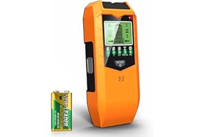 Stud Finder Wall Scanner, 5 in 1 Stud Detector with Smart Microprocessor Chip and LCD Display, Stud Sensor Beam Finders for C