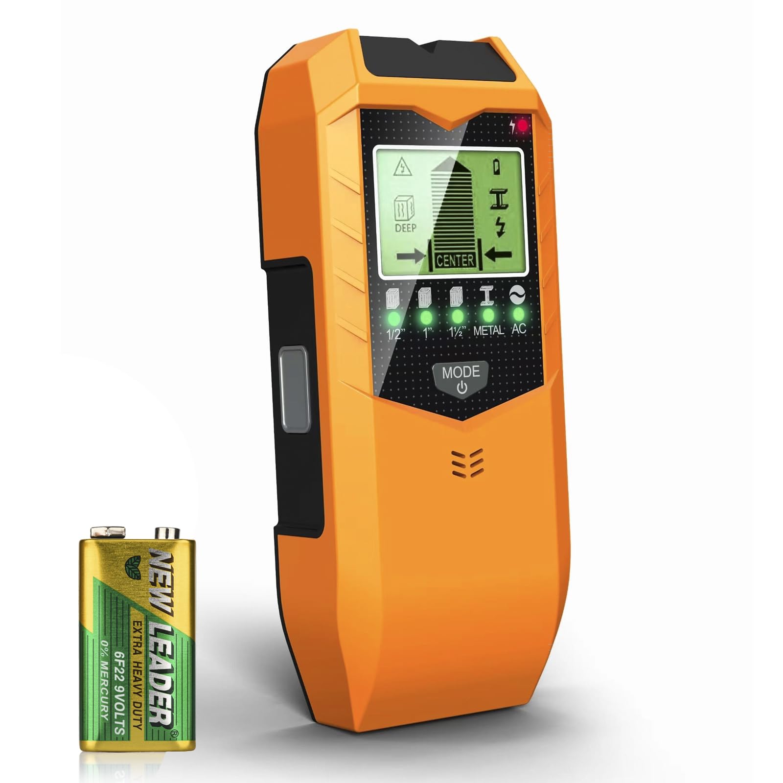 Photo 1 of Stud Finder Wall Scanner, 5 in 1 Stud Detector with Smart Microprocessor Chip and LCD Display, Stud Sensor Beam Finders for Center and Edge of Wood AC Wire Joist Metal Pipe, Tool Gifts for Men Women