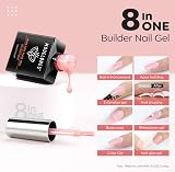 Modelones Builder Nail Gel Pink 15ML Hard Gel Nail Extension Base view 2