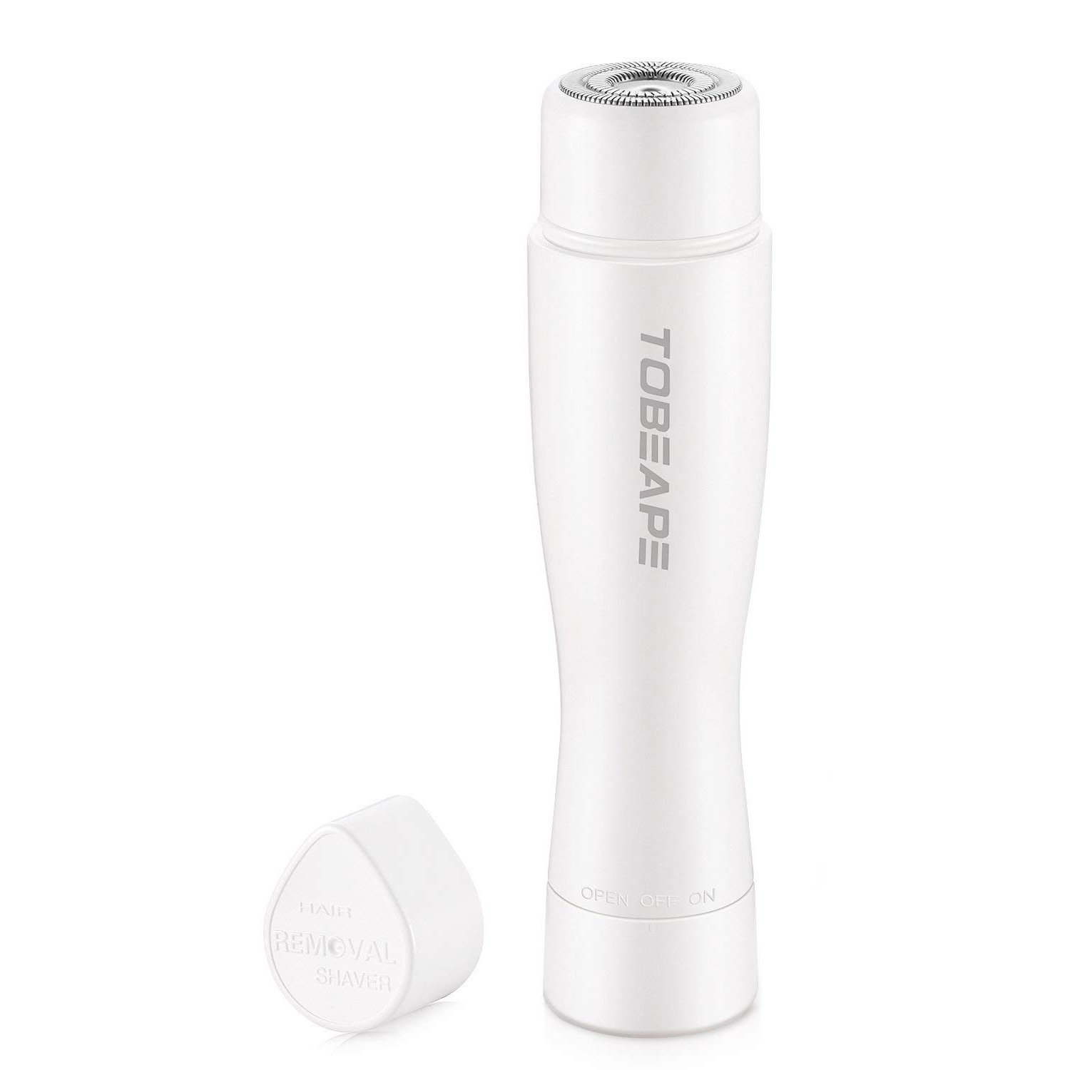 Tobeape Facial Hair Removal for Women, Waterproof Electric Painless Hair Remover Trimmer for Face Facial Armpit Upper Lip Chin Bikini Line Area Arm Leg, Built-in LED Light