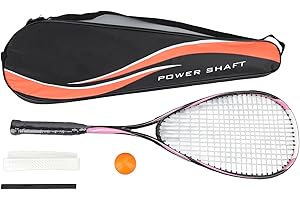 Sports Beginner Squash Racquet,Carbon Lightweight Squash Racket for Gym Park School