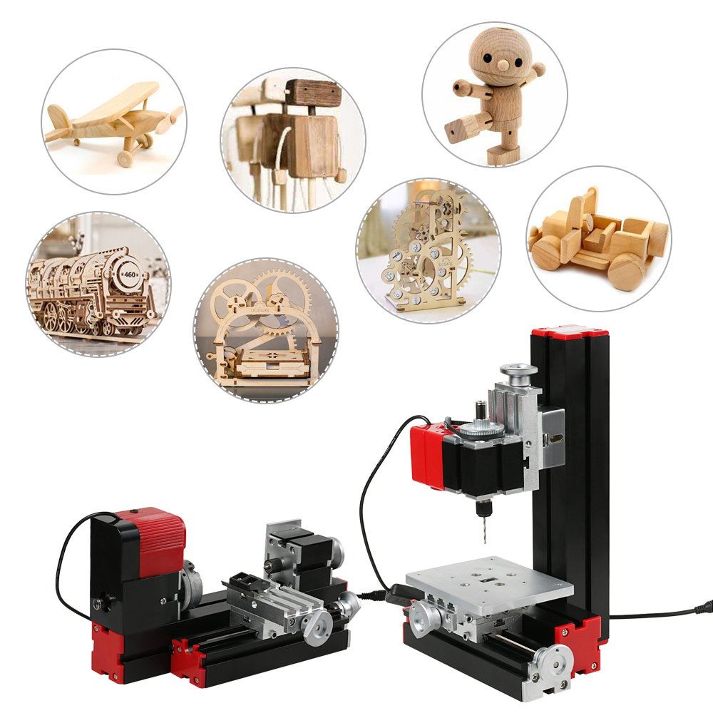 KKmoon Mini DIY 6 In 1 Drehmaschine Aus Aluminiumlegierung