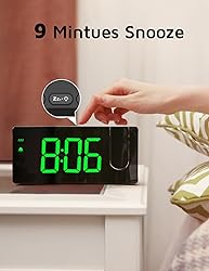 Projection Alarm Clock, Digital Clock with