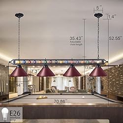 Wellmet Pool Table Light for Billiard Table, 4