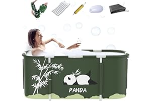 XIMI AOMAI Portable Foldable Bathtub, Separate Family Bathroom SPA Tub, Soaking Standing Bath Tub for Shower Stall, Efficient maintenance of temperature, Ideal for Hot bath ice bath 47x19x21inch