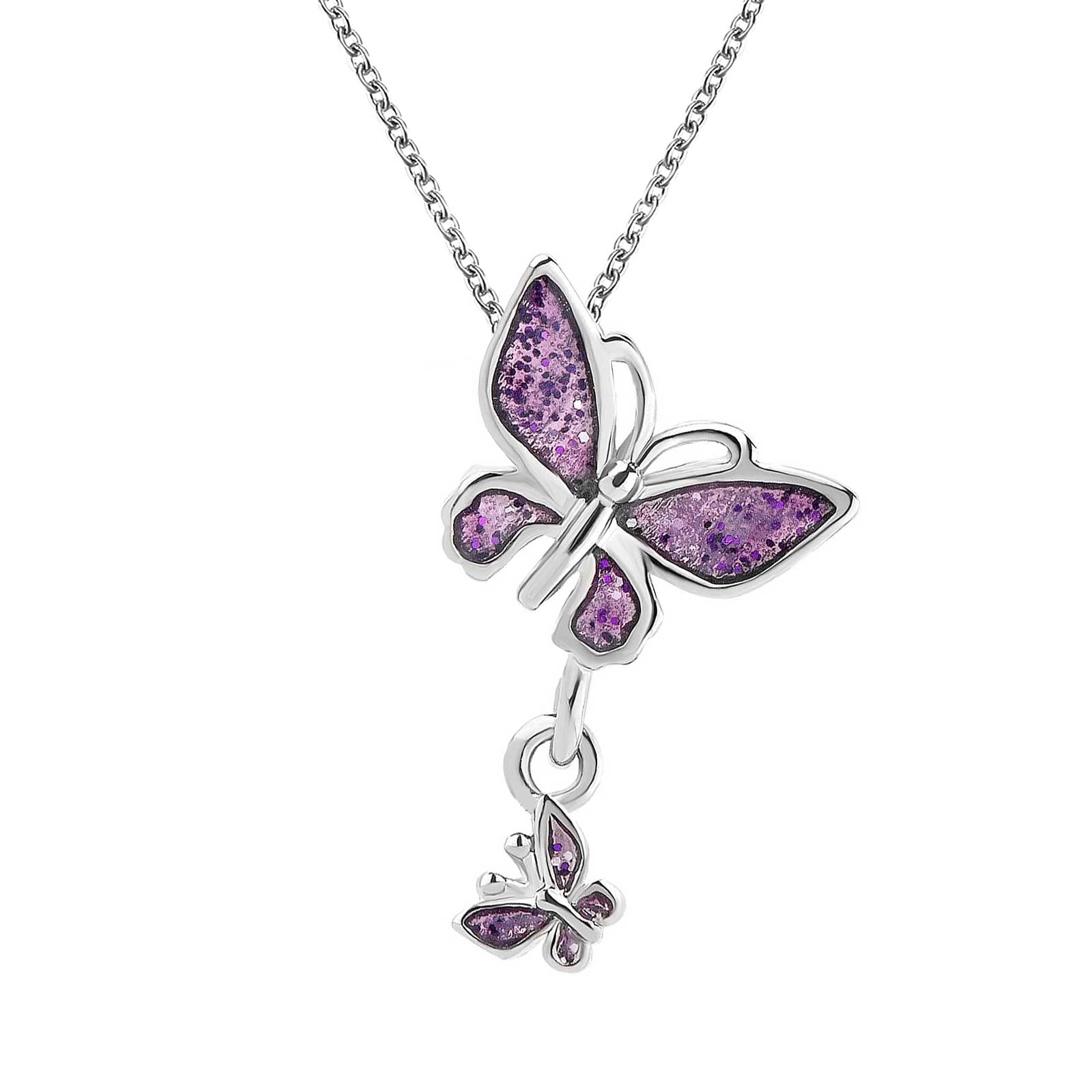 KunBead Jewelry Womens Girls Butterfly Necklace