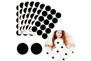 Iceyyyy 100+ Pieces Black Adhesive Felt Circles, Black Self-Adhesive Felt Sticker for Halloween DIY Projects, Professional Craft Finishing (1.5 Inch)
