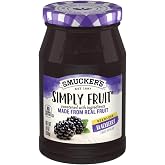 Smucker's Simply Fruit Spreadable Fruit 10oz Jar (Pack of 3) (Seedless Blackberry)