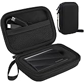 Lacdo Hard Carrying Case for Samsung T9 Portable Solid State Drives 1TB 2TB 4TB USB 3.2 External SSD Hard EVA Shockproof Stor