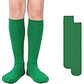 American Trends Kids Knee High Socks Youth Seamless Cotton Long Socks Girls Boys Accessories for School Spirit Week Crazy Day