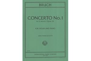 International Music Co. Bruch Concerto No. 1 in G minor, Opus 26 (Violin and Piano)