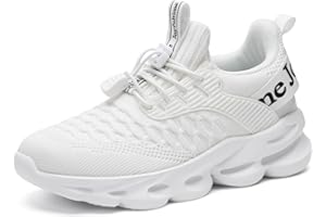 HSQ Boys Girls Tennis Shoes Kids Breathable Sneakers Ultra-Light Athletic Running Shoes for Toddler/Little Kid/Big Kid