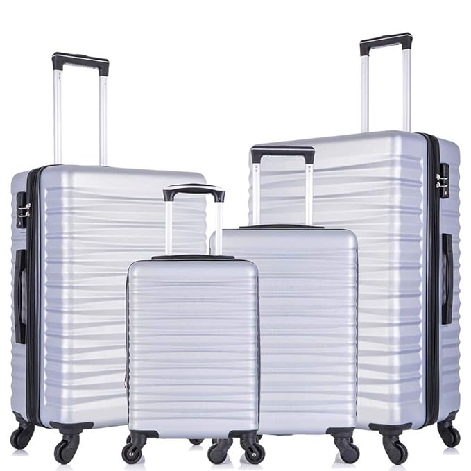 Buy 1828inch 4 piece Hardshell luggage sets with spinner wheels ABS