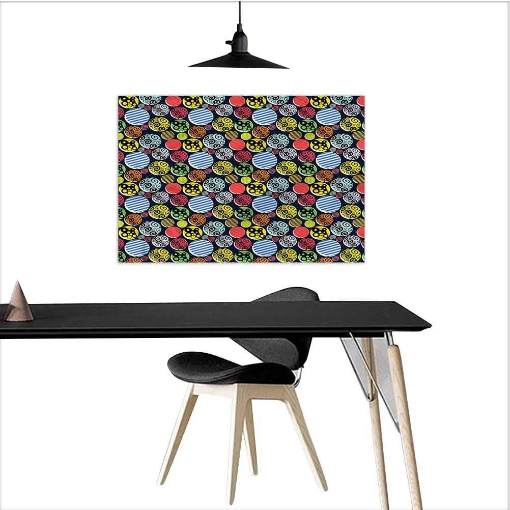 Amazon.com: Geometric Bathroom Wall Art Artistic Circles Dots Stylish