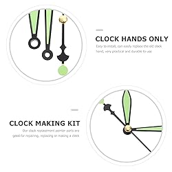HOMSFOU 10sets Glow The Dark Clock Hands Kit