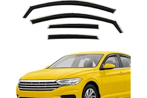 AEROGUYS Extra Durable Window Deflectors in-Channel Window Visors Rain Guards Fit for Volkswagen (VW) Jetta 2019-2026, Sun Visors, Wind Vent for Shades, Exterior Car Accessories - 4pcs. AG0778