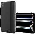 SWITCHEASY CoverBuddy for 2024 iPad Pro 11" M4 - Magic Keyboard Compatible Case for iPad Pro (M4), Enhanced Thickness & Heat Dissipation [Keyboard Not Included] - Black (Leather)