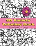 3D Variety Coloring Book by Anne Manera