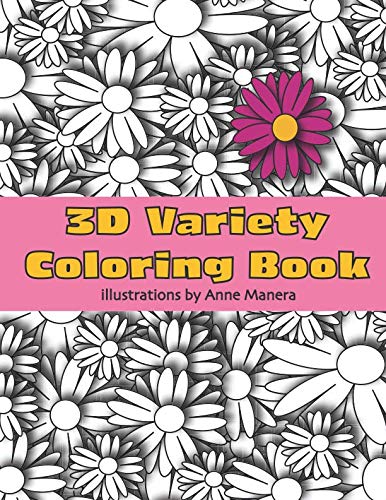 3D Variety Coloring Book by Anne Manera