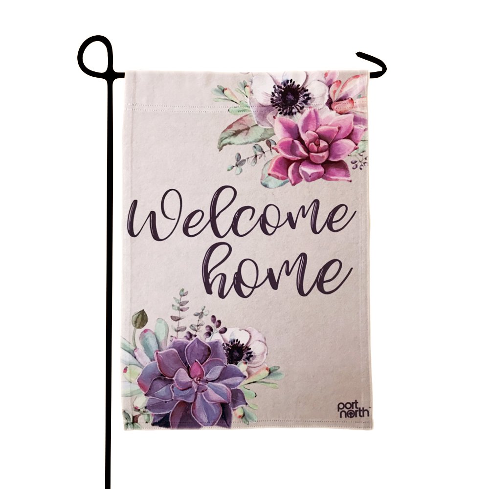Port North Double Sided Outdoor Garden Flag (Welcome Home)