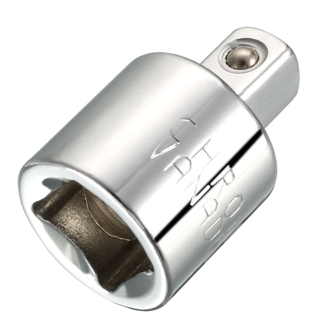 Sourcingmap 3/8 Inch Drive (F) x 1/4 Inch (M) Socket Reducer, Female to Male, Cr-V