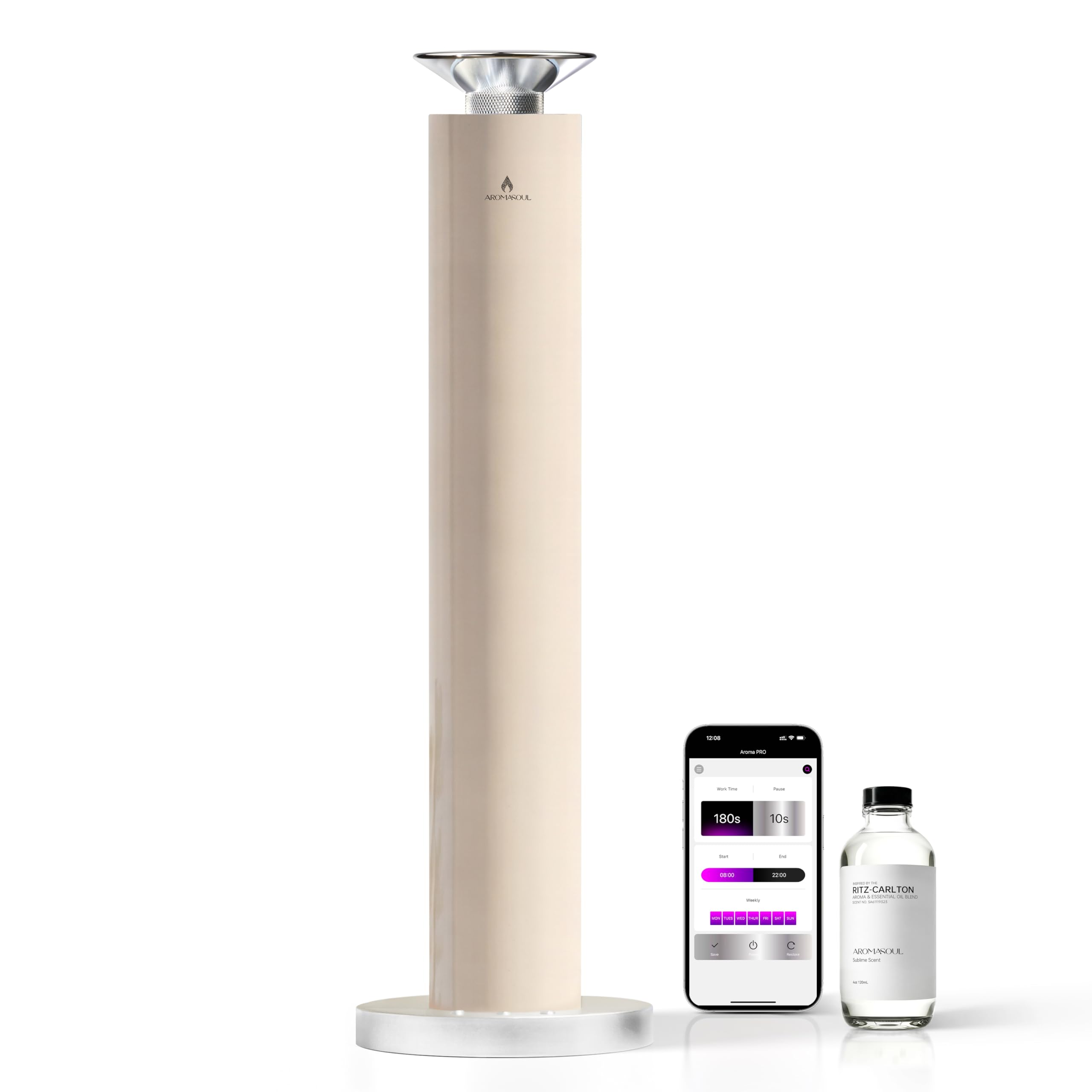 Waterless Scent Diffuser Starter Kit - Alloy Atomization System, Smart ...