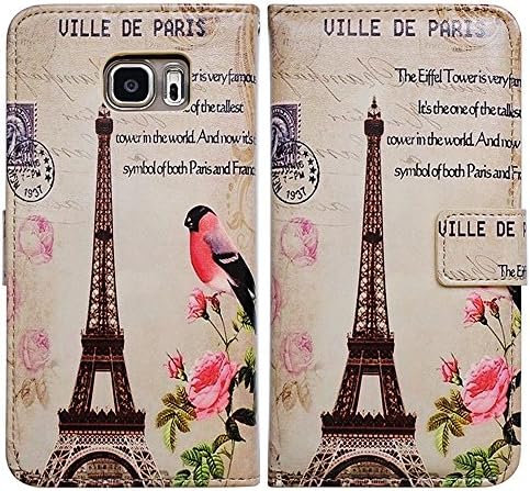 Bfun Packing Bcov Paris Tower Leather Wallet Cover Case For Samsung Galaxy Note 5