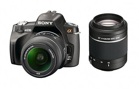 Sony α DSLR-A230 + DT 18-55mm + DT 55-200mm Cuerpo de la cámara ...