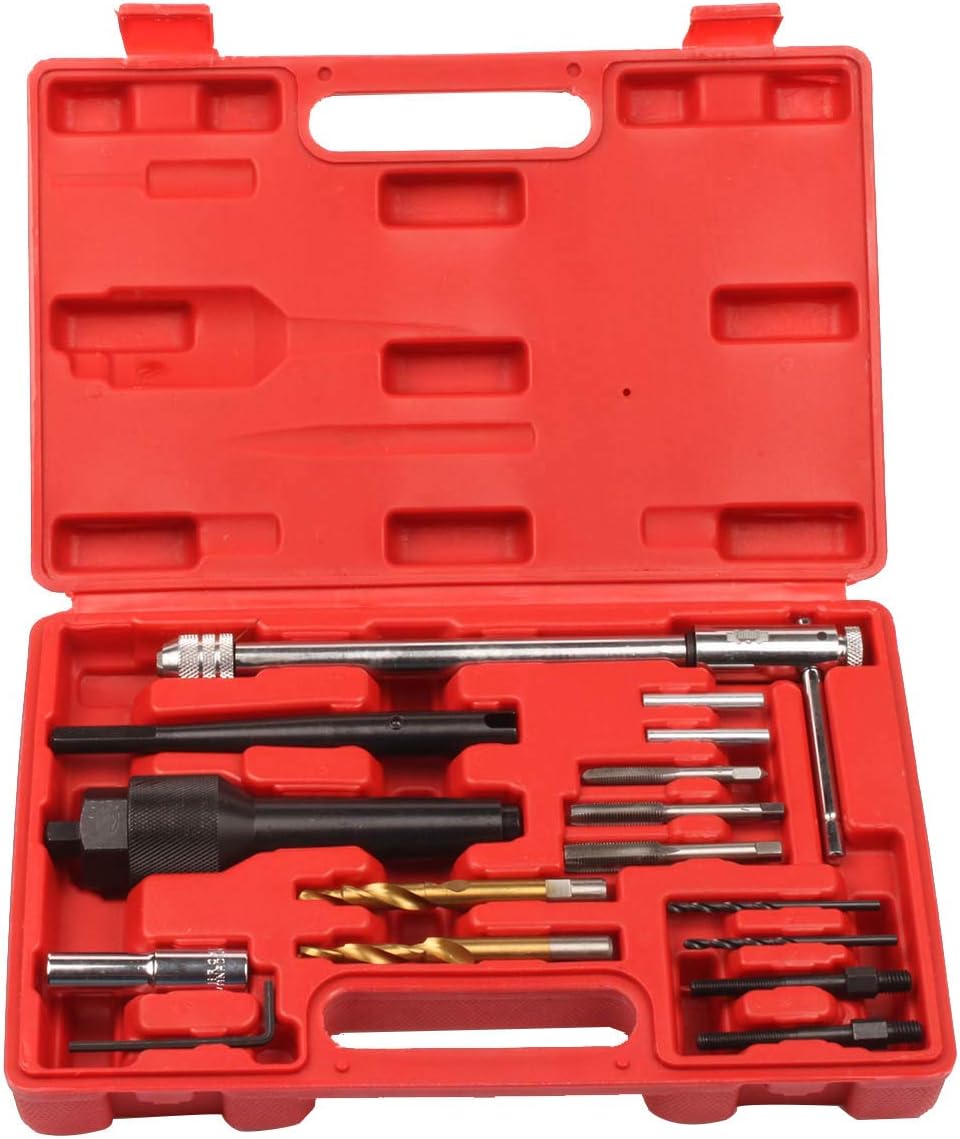 Ctooltool 16pcs Glow Plug Removal Remover Tool Set 8mm 10mm Damaged