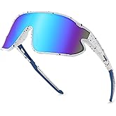 WANWAN Youth Sunglasses, Kids Baseball Sun Glasses for Boys Girls Age 8-12, UV400 Sports Cycling Softball