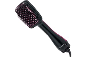 Revlon RVDR5212F Salon One-Step™ Hair Dryer Brush Styler, Tourmaline Technology™, Straightener Paddle Design, Multiple Heat S