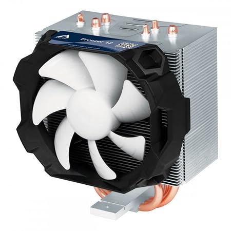 ARCTIC Freezer 12 – Kompakter semi-passiver Tower CPU-Kühler | 92 mm PWM Fan | Kompatibel zu AMD AM4 und Intel 115x CPUs | Em