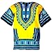 vvProud Traditional African Dashiki Cotton Mens Shirt, Tribal Hippie Style Boubou Variety Bright Colors, Unisex