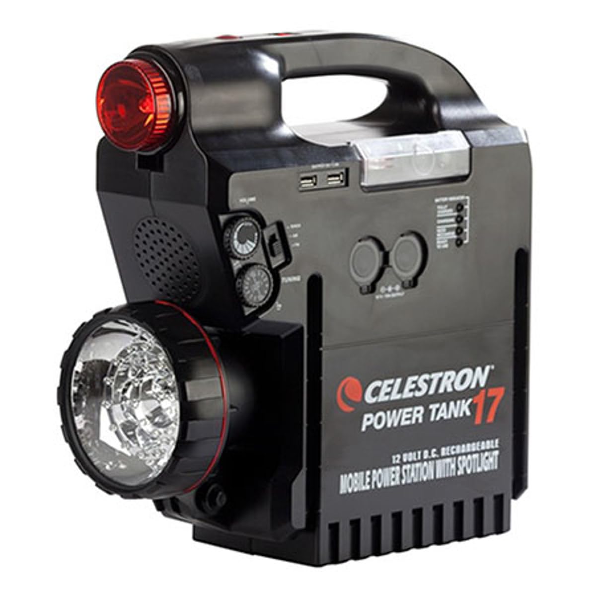 Celestron 18777 PowerTank 17 Rechargeable Power Supply, 12V-17Ah, Black