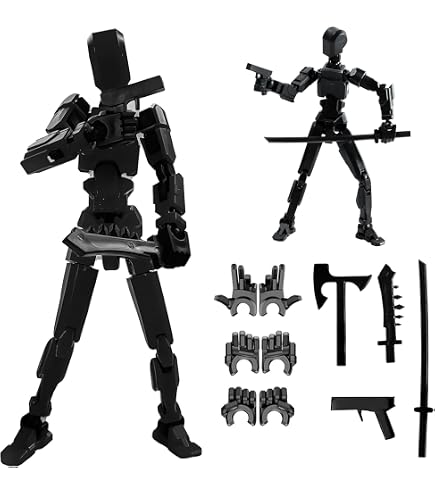 Amazon.com: MerryXD T13 3D Action Figure,Assembly Completed Dummy