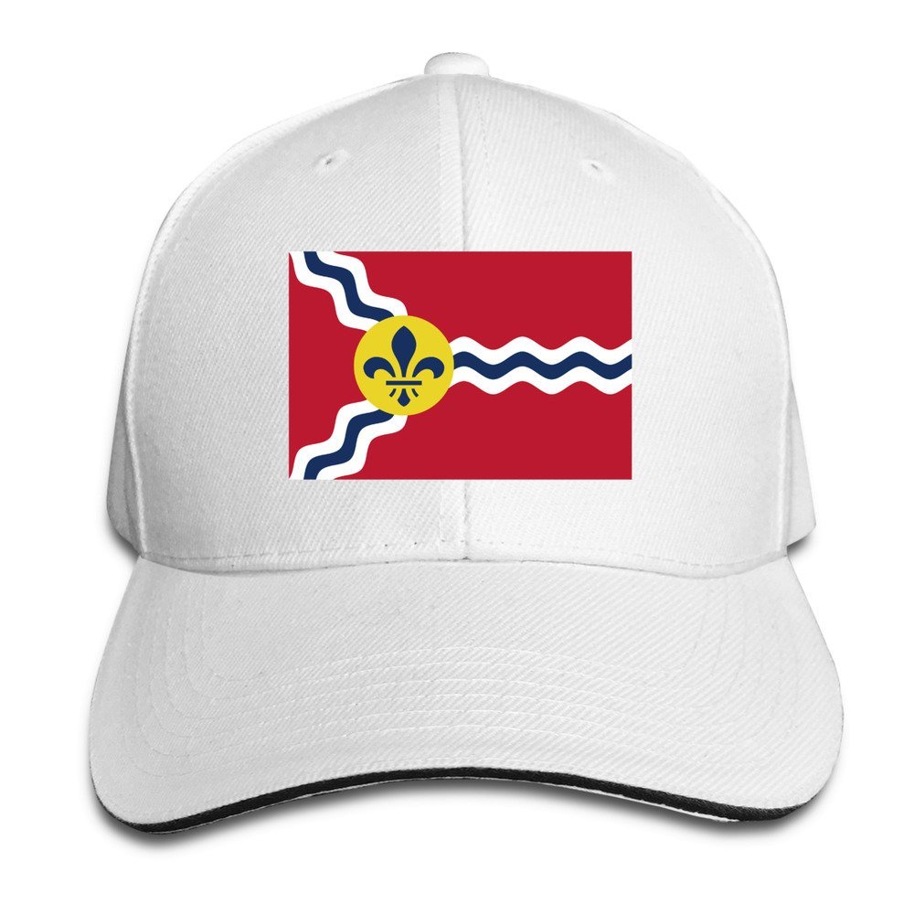 Flag Of St. Louis Missouri Adjustable Baseball Caps Unisex Sandwich Hats