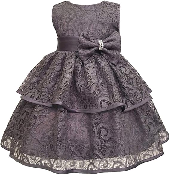 Amazon Zevonda 幼児女の子プリティドレス 王女の花のちょう結びのエレガントなかわいいシンプルなファッションの洗礼チュチュドレス フォーマル 通販