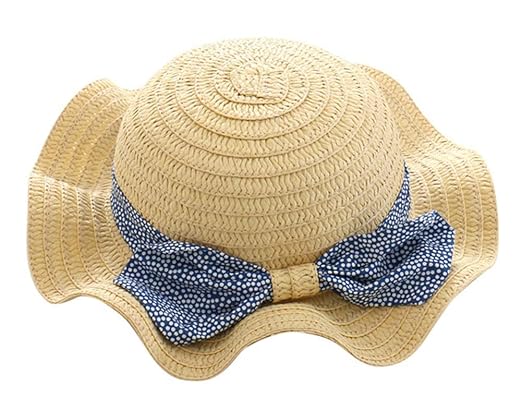 Pormow Frühjahr / Sommer Strohhut Baby Mädchen Bowknot SonnenHut /Beach Hut / Outdoor Hut