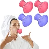 Harrycle 4 Pieces Face Exerciser Facial Yoga for Skin Tighten Firm Jaw ExercisercReducer Double Chin Breathing Device Neck Toning Face Slimming Trainer Tool for Women Lift Skin and Tone
