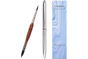 COBBIA Professional Travel Watercolor Brush Set - Squirrel Hair Mop Paintbrushes for Artists, Portable Art Supplies for Water Color Painting