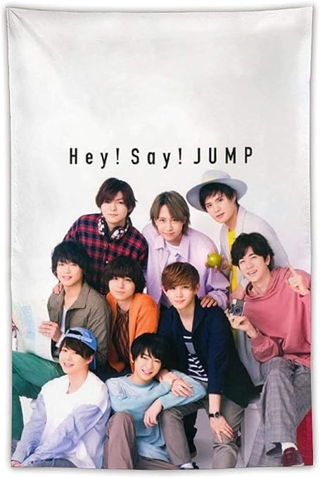 Amazon Co Jp Hey Say Jump タペストリー インテリア モダンアート おしゃれ壁掛け 大判 装飾布 ウォールアート 布ポスター ファブリック装飾用品 多機能 室内 窓や壁の飾り お店 人気 新居祝い 個性ギフト 150x100cm ホーム キッチン