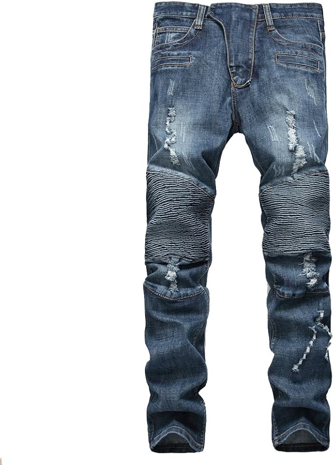 dark blue biker jeans mens