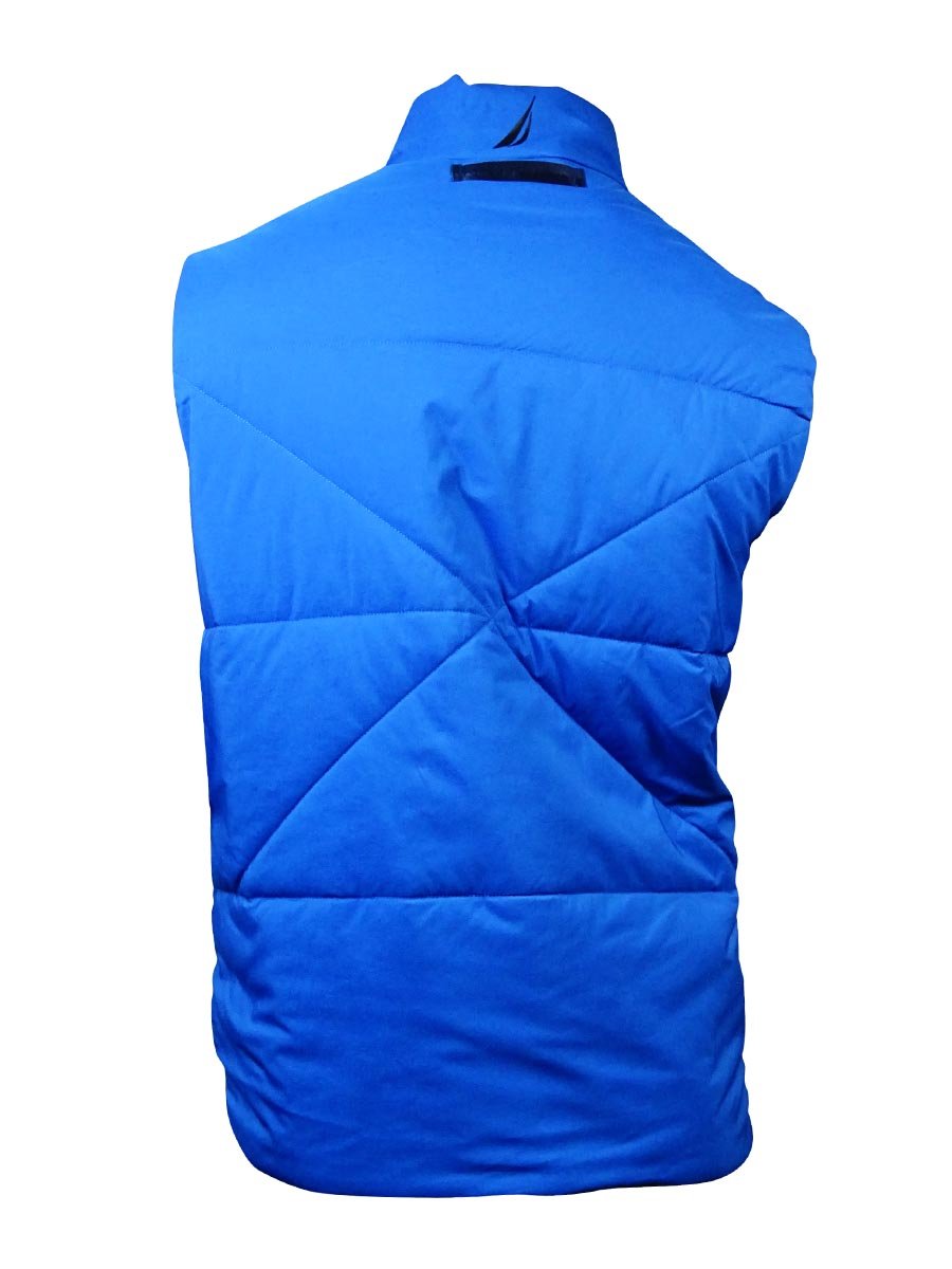 Nautica Men's Quilted FullZip Vest (L, Crest Blue) Nautical Fashions