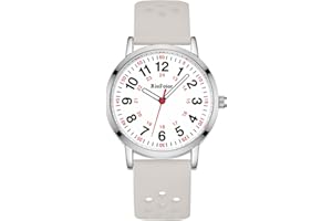 RioFoior Nurse Watch for Nurses,Nursing Students,Medical Professionals,Doctors,with Variety Colors,Second Hand and 24 Hour,Soft Breathable Colour Silicone Band.Easy to Read Waterproof Watch.