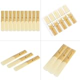 Sovvid 10 Pack Bb Clarinet Reeds Strength 2.5 Thinner Tip Unfiled Cut Case view 5