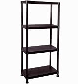 Taylor & Brown 4 Tier Heavy Duty Black Plastic Garage Storage Shelving 60cm Wide view 1