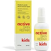 Active Skin Repair Kids First Aid Spray - Non-Toxic & Natural Kids Antiseptic Formula for Minor Cuts, Wounds, Scrapes, Rashes, Sunburns, and Other Skin Irritations (3oz Spray)